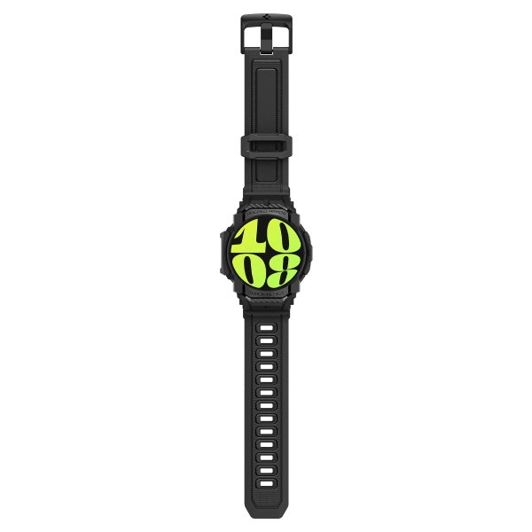 Spigen Samsung Galaxy Watch 7 40mm Ranneke ja Suojakuori Rugged Armor Pro Matte Black