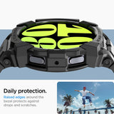 Spigen Samsung Galaxy Watch 7 40mm Ranneke ja Suojakuori Rugged Armor Pro Matte Black