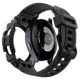 Spigen Samsung Galaxy Watch 7 44mm Ranneke ja Suojakuori Rugged Armor Pro Mattamusta