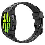 Spigen Samsung Galaxy Watch 7 44mm Ranneke ja Suojakuori Rugged Armor Pro Mattamusta