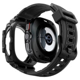 Spigen Samsung Galaxy Watch Ultra -ranneke ja -kotelo Rugged Armor Pro Matte Black