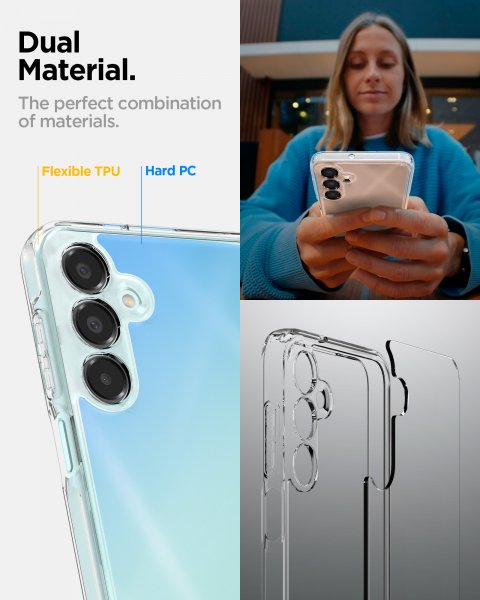 Spigen Samsung Galaxy A16 Ultra Hybrid Crystal Clear -suojakuori