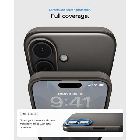 Spigen iPhone 17 -kuori Thin Fit MagFit Gunmetal