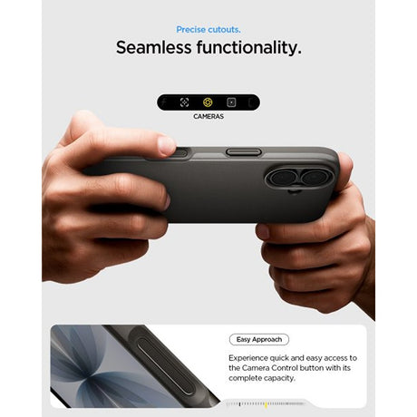 Spigen iPhone 17 -kuori Thin Fit MagFit Gunmetal
