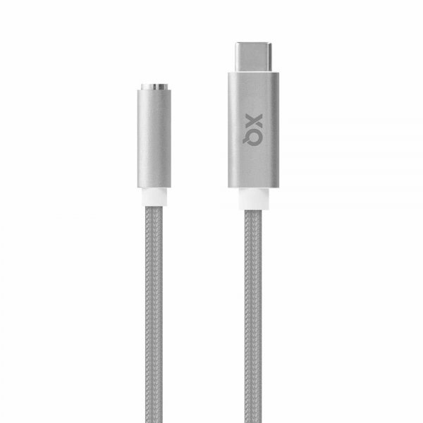 Xqisit USB-C–3,5 mm AUX -adapteri, 12 cm, hopea