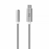 Xqisit USB-C–3,5 mm AUX -adapteri, 12 cm, hopea