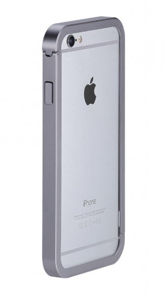 Just Mobile iPhone 6/6s Plus Kuori AluFrame Aluminum Bumper Harmaa
