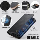 CaseMe iPhone 16e/iPhone 17e Kotelo C49 Series Musta