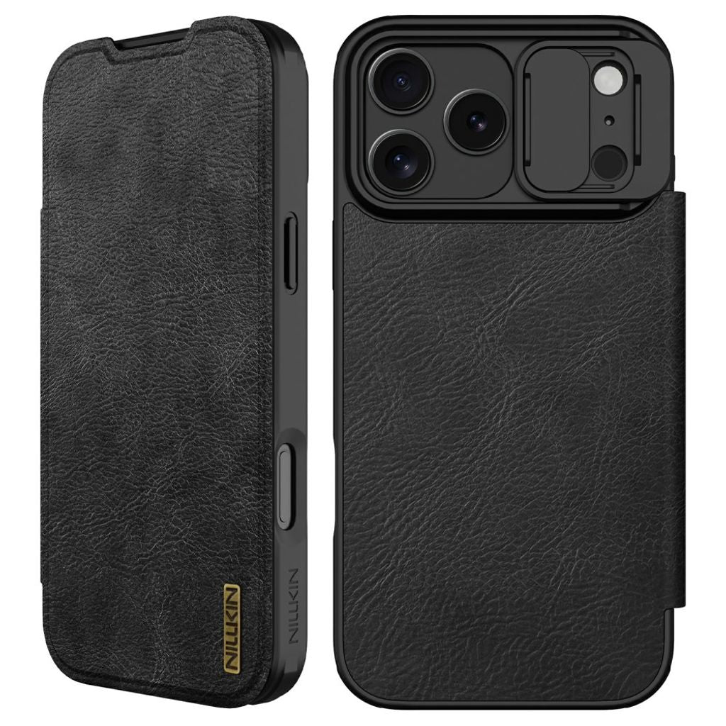 Nillkin iPhone 17 Pro/iPhone 18 Pro Kotelo Qin Pro Musta