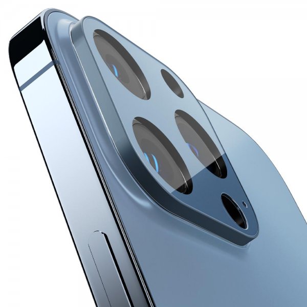 Spigen iPhone 13 Pro/iPhone 13 Pro Max Kameran suoja, Glas.tR Optik 2 kpl Sierra Blue