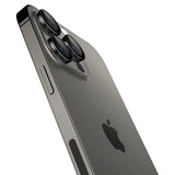 Spigen iPhone 14/15/16/17 Pro & Pro Max kameran suojalasi GLAS.tR EZ Fit Optik Pro 2-pakkaus musta