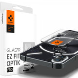 Spigen Nothing Phone (1) Kameran suojalasi GLAS.tR EZ Fit Optik Pro, 2-pakkaus, musta