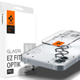 Spigen Nothing Phone (1) Kameran suojalasi GLAS.tR EZ Fit Optik Pro 2-pakkaus hopea