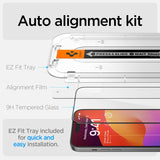 Spigen iPhone 15 Plus -näytönsuoja GLAS.tR EZ Fit FC Musta 2-pakkaus
