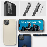Spigen iPhone 14/15/14 Plus/15 Plus kamerasuojalasi.tR Optic Crystal Clear 2 kpl