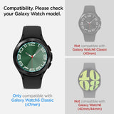 Spigen Samsung Galaxy Watch 6 Classic 47mm näytönsuoja GLAS.tR EZ Fit 2-pakkaus