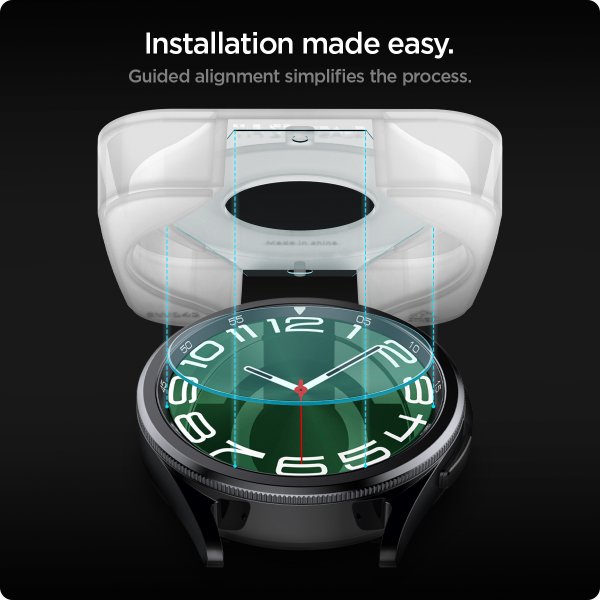 Spigen Samsung Galaxy Watch 6 Classic 47mm näytönsuoja GLAS.tR EZ Fit 2-pakkaus