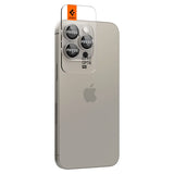 Spigen iPhone 15 Pro/iPhone 15 Pro Max kamerans suoja GLAS.tR EZ Fit Optik Pro 2 kpl Natural Titanium