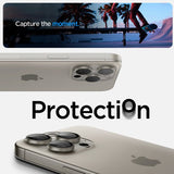 Spigen iPhone 15 Pro/iPhone 15 Pro Max kamerans suoja GLAS.tR EZ Fit Optik Pro 2 kpl Natural Titanium