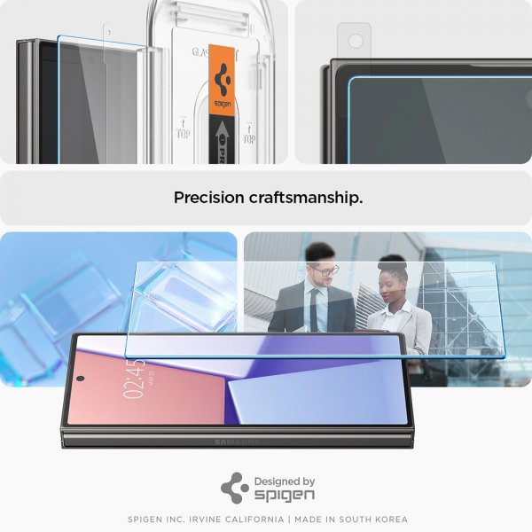 Spigen Samsung Galaxy Z Fold 6 Näytönsuoja GLAS.tR EZ Fit 2-pakkaus