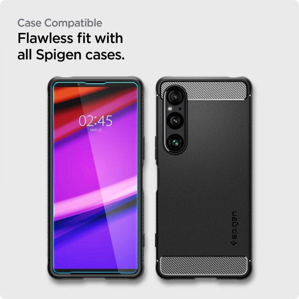 Spigen Sony Xperia 1 VI Näytönsuoja GLAS.tR ALIGNmaster 2-pack