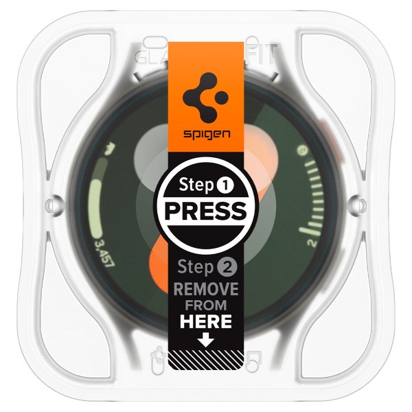 Spigen Samsung Galaxy Watch 7 40mm Näytönsuoja GLAS.tR EZ Fit 2 kpl