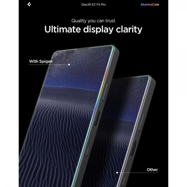 Spigen Sony Xperia 10 VII -näytönsuoja GLAS.tR EZ Fit Pro 2-pakkaus