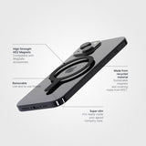 agood company Irrotettava MagSafe rengas Musta