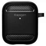 Spigen AirPods 1/2 -suojakuori, Rugged Armor, musta
