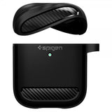 Spigen AirPods 1/2 -suojakuori, Rugged Armor, musta