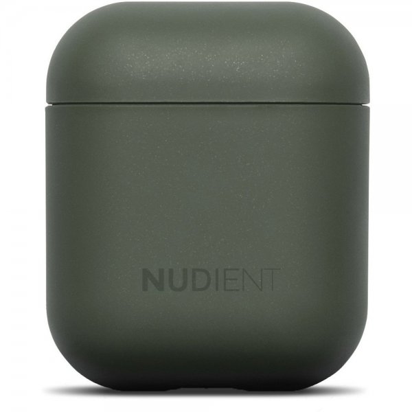 Nudient AirPods 1/2 Thin Case -kuori, Pine Green