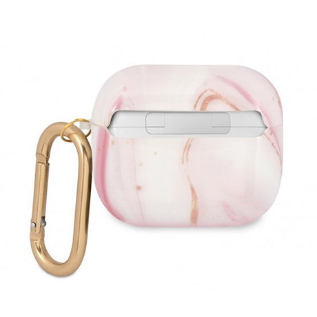 Guess AirPods 3 Kuoret Shiny Marble Pink