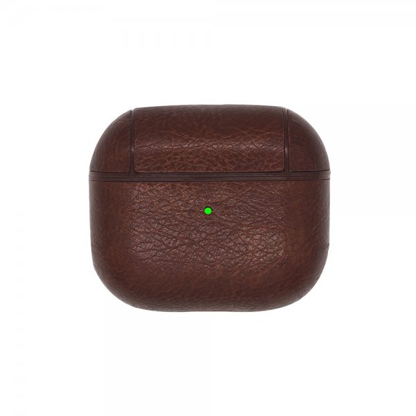AirPods 3 Kuori PU-nahka Tummanruskea