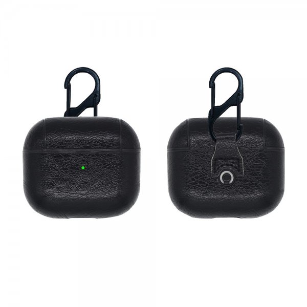 AirPods 3 Kuori PU-nahka Musta