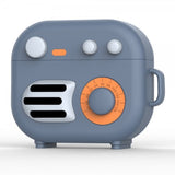 AirPods 3 Kuori Silikoni 3D Retro Radio Harmaa
