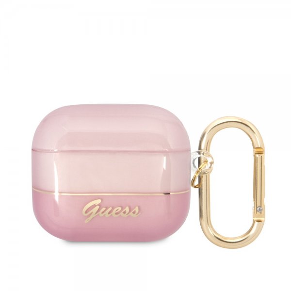Guess AirPods 3 Kuoret Translucent Pink