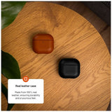 Fixed AirPods 4 Kuoret PodsLeather Musta