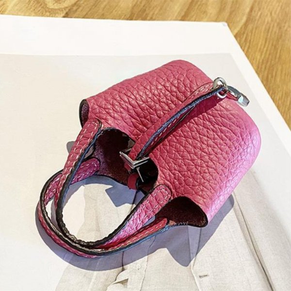 AirPods Kotelo Aitoa Nahkaa Magenta