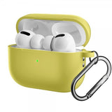 AirPods Pro 2 Kuori Silikoni Karabiinihaka Keltainen