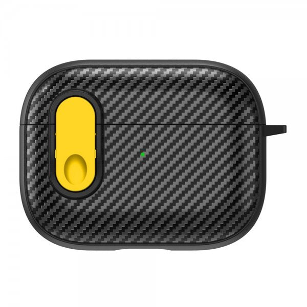 AirPods Pro 2 Kuori Hiilikuitukuvio Keltainen