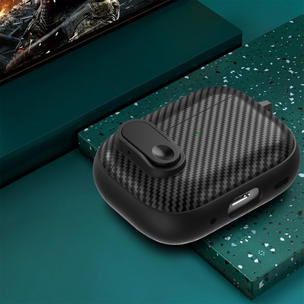 AirPods Pro 2 Kuori Hiilikuitukuvio Keltainen