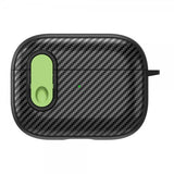 AirPods Pro 2 Kuori Hiilikuitukuvio Vaaleanvihreä