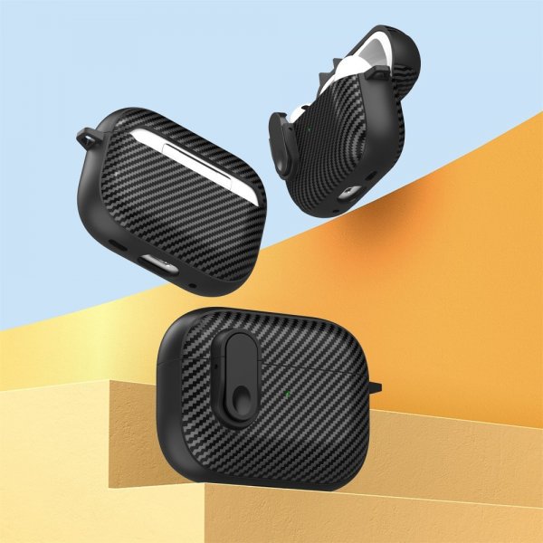 AirPods Pro 2 Kuori Hiilikuitukuvio Vaaleanvihreä