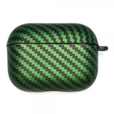 AirPods Pro 2 Kuori Hiilikuitutekstuuri Musta Vihreä