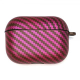 AirPods Pro 2 Kuori Hiilikuitutekstuuri Musta Magenta