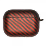 AirPods Pro 2 Kuori Hiilikuitutekstuuri Musta Punainen