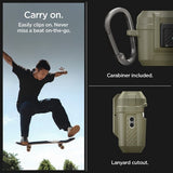 Spigen AirPods Pro 2 -kuori Lock Fit Vintage Khaki
