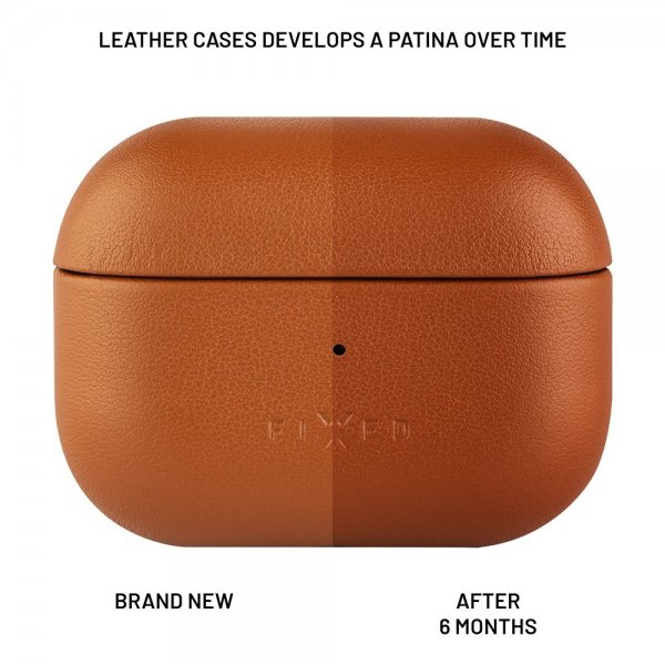 Fixed AirPods Pro 2 Kuoret PodsLeather MagSafe Ruskea