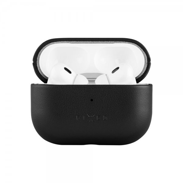 Kiinteät AirPods Pro 2 -kuoret PodsLeather MagSafe Musta