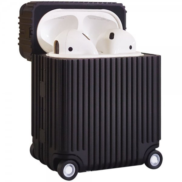 AirPods Pro/AirPods Pro 2 Kuori Matkalaukkumuotoilu Musta